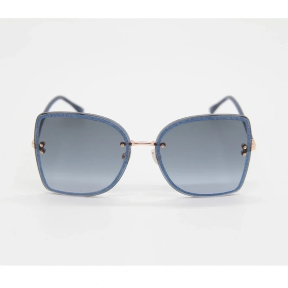 NEW JIMMY CHOO SUNGLASSES JIMMY CHOO LETI/S LKS BLUE WOMEN’S EYEWEAR JIMMY CHOO - Picture 4 of 11